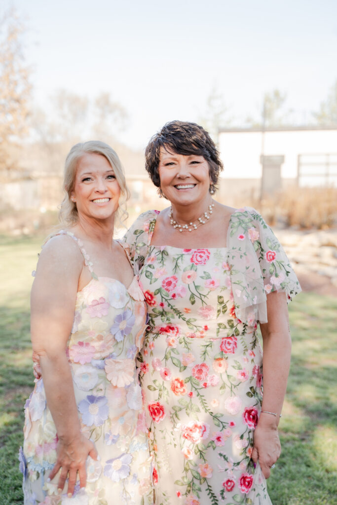 wildflower mother of bride and mother of groom dresses